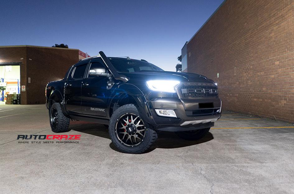 FORD RANGER GD02 MATTE BLACK MACHINED FACE